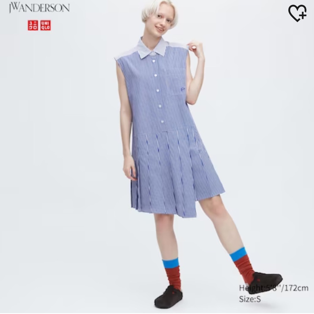 JW Anderson x Uniqlo striped shirt dress